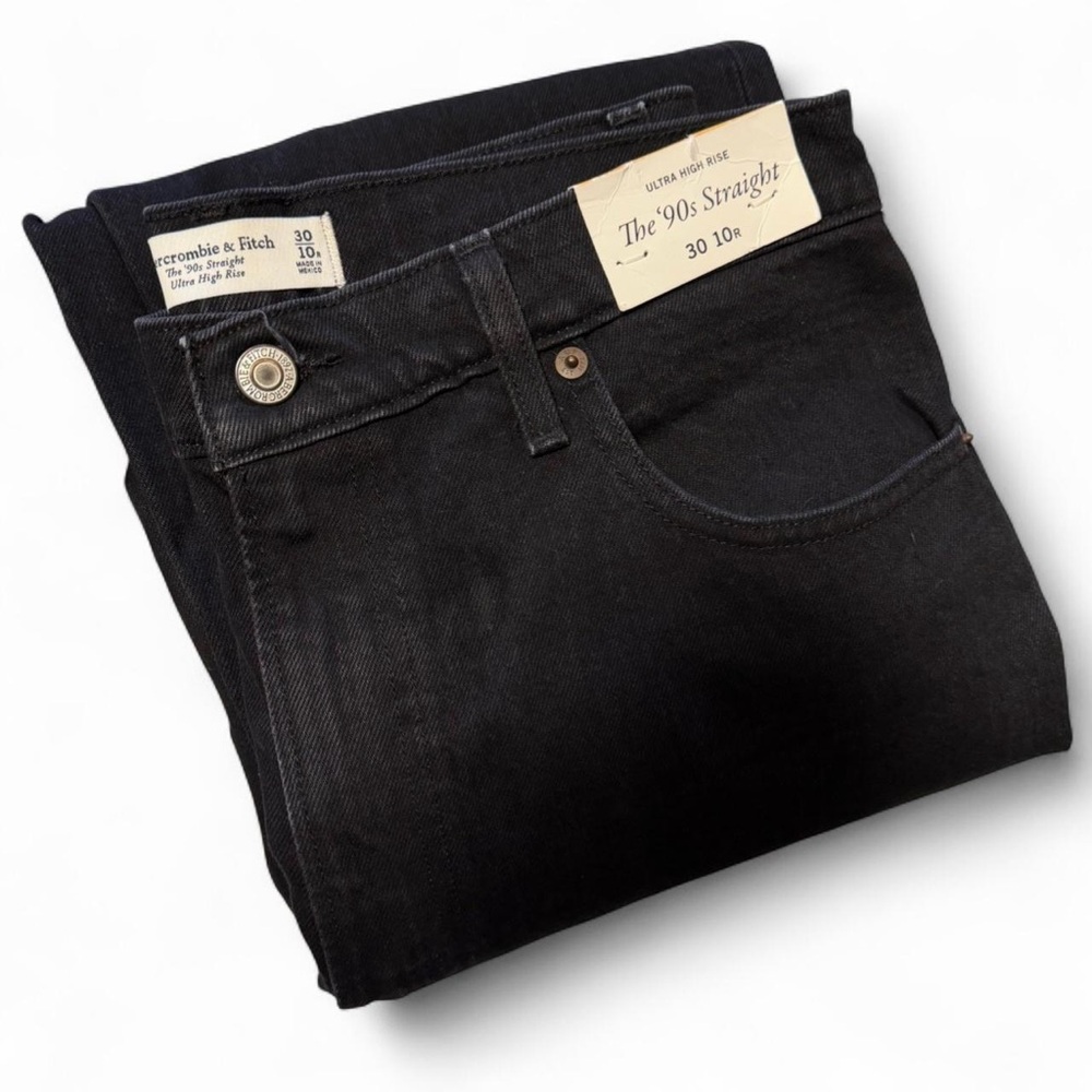 Abercrombie & Fitch Women’s Straight Black Jeans